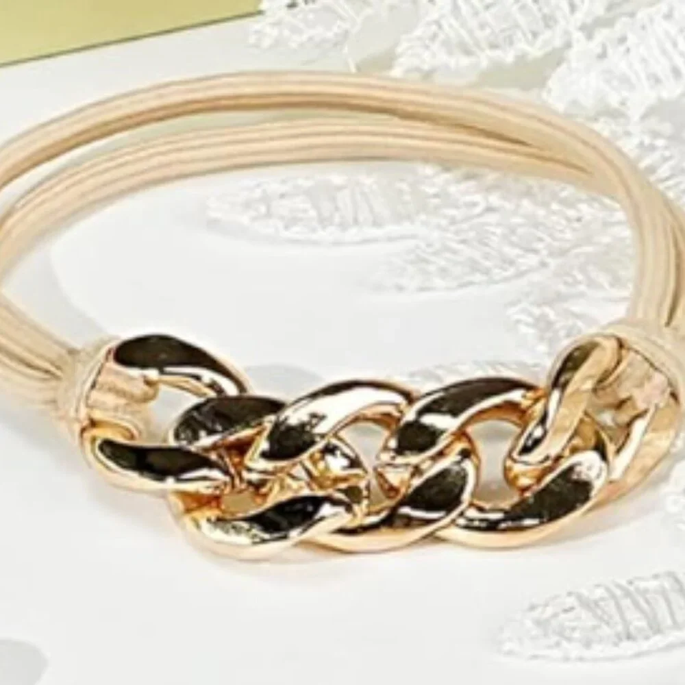 4-Pack Gold Hair Ties